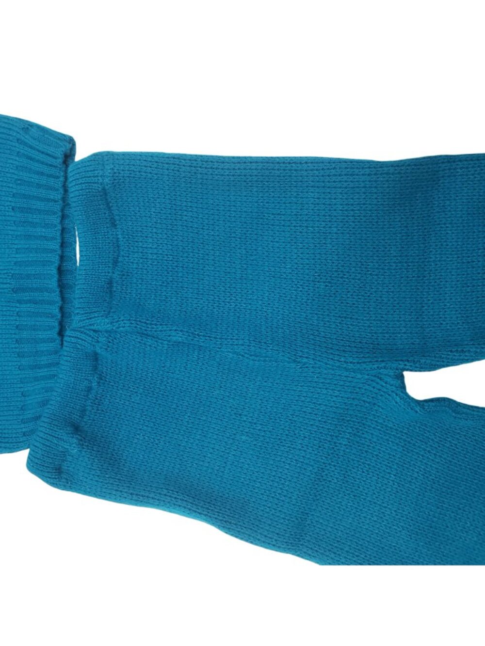 Vintage Toddler Baby Teal Knit Football Knit Sweater Pants Beanie Hat 70s Retro - Picture 14 of 15